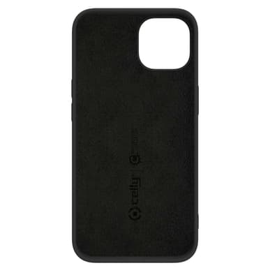 Celly Cromo pehmeä kumikotelo iPhone 14 musta