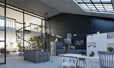Epoq Trend Blue Grey etulevy80x26 keittiöön