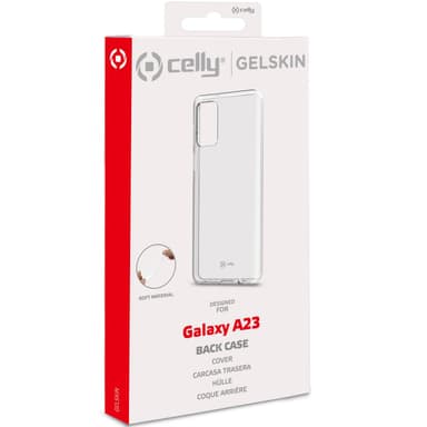 Celly Gelskin TPU Cover Galaxy A23 läpinäkyvä