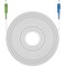 Valokuitukaapeli (FTTH), Singlemode (OS2) Valkoinen, valkoinen (Simplex), 20 m