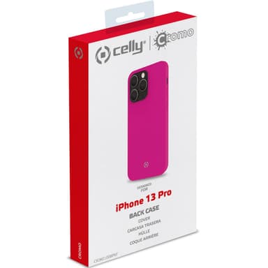 Cromo Pehmeä kumikotelo iPhone 13 Pro Fl Pink