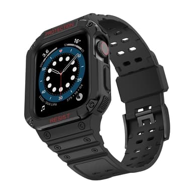 INF Kellon ranneke PC/TPU Musta  Apple Watch 1-7 Gen 42/44/45 mm Monivärinen Apple Watch 1-7 Gen 42/44/45 mm