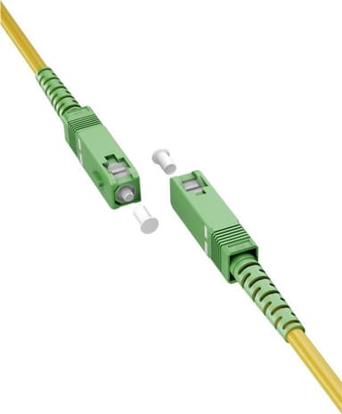 Goobay Valokuitukaapeli (FTTH), yksimuotoinen (OS2) keltainen, keltainen (simplex), 30 m