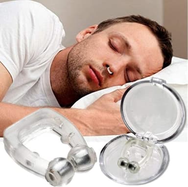 Magneettinen kuorsausta estävä nenäklipsi Silikoni 2-pack