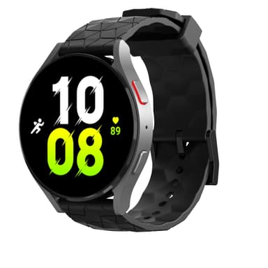 Kellon ranneke, jossa on kuvioitu kuvio Musta 22 mm Samsung Galaxy Watch 3 45mm/Gear S3/S3 Classic/S3 Frontier, Huawei Watch GT Runner, Huami Amazfit GTR 3, Honor Watch GS 3, Garmin Venu 2