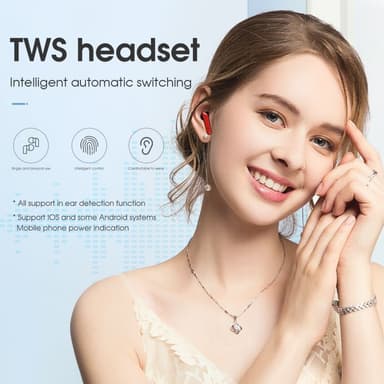 Langattomat nappikuulokkeet Bluetooth 5.1 Hi-Fi ANC ENC kosketusohjain Monivärinen
