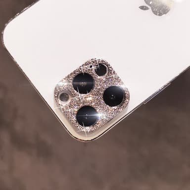 INF Kameran suojaus kimalteleva Kulta iPhone 13 Pro/13 Pro Max