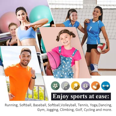 Elastiska sportpannband 3-pack Monivärinen
