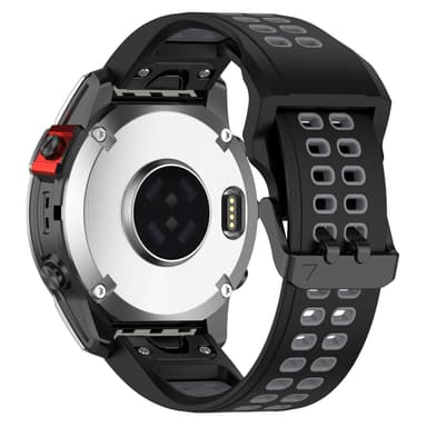 Kellon rannekoru Musta 22 mm Garmin Fenix 7/7 Solar/6 GPS/6 Sapphire GPS/Forerunner 955/COROS VERTIX