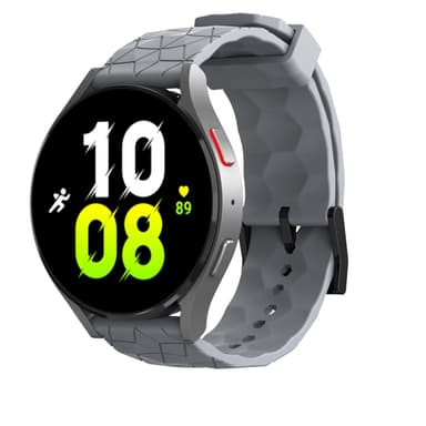 Kellon ranneke, jossa on kuvioitu kuvio Harmaa 22 mm Samsung Galaxy Watch 3 45mm/Gear S3/S3 Classic/S3 Frontier, Huawei Watch GT Runner, Huami Amazfit GTR 3, Honor Watch GS 3, Garmin Venus 2