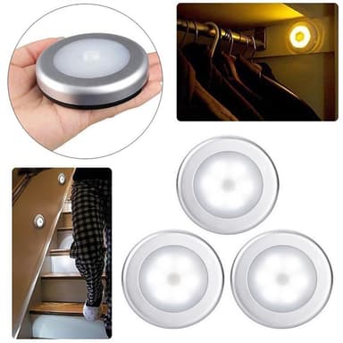 INF LED-kohdevalot liiketunnistimella yövalolla 3 kpl Hopea