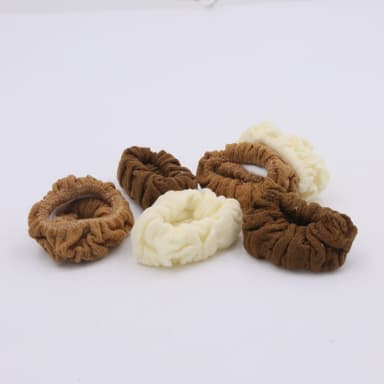 Hair Scrunchies 6-pack Monivärinen