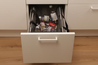 Epoq Recycling kierrätyskassi 40 (harmaa tekstiili)