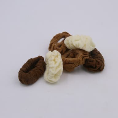 Hair Scrunchies 6-pack Monivärinen