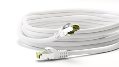 Goobay RJ45 patch-kaapeli CAT 8.1 S/FTP raakakaapelilla, AWG 26, valkoinen