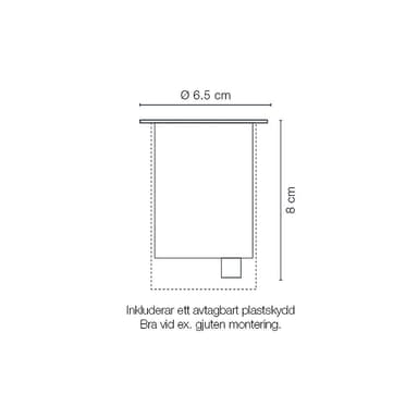 LightsOn Capella Maa-pistepotki 270lm Ø6,5cm