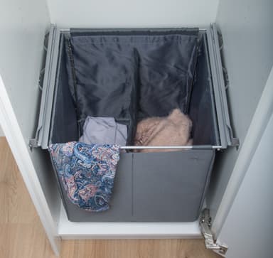 Epoq ulosvedettävä tekstiilikori 60 cm (harmaa)