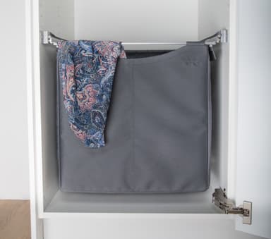 Epoq ulosvedettävä tekstiilikori 60 cm (harmaa)