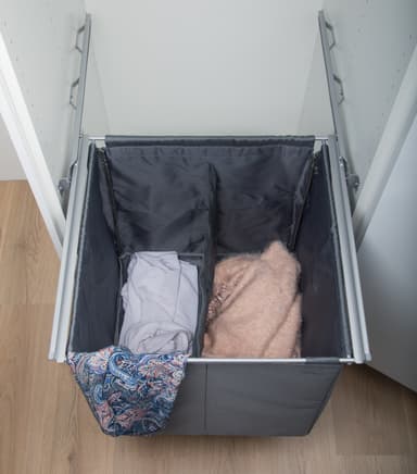 Epoq ulosvedettävä tekstiilikori 60 cm (harmaa)