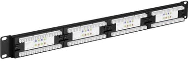 Goobay CAT 6 19 tuuman (48,3 cm) Patch Panel, 24 porttia