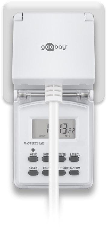 Goobay 2 kpl sarja, digitaalinen ajastin IP44