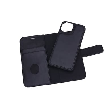RADICOVER Strålningsskydd Mobilfodral Skinn iPhone 13 Mini 2in1 Magnetskal Svart RFID