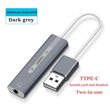 INF Ulkoinen äänikortti USB 2.0 - 3.5 mm sovitin