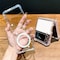 INF Matkapuhelinkotelo langattoman latauksen tuella Läpinäkyvä Samsung Galaxy Z Flip 3