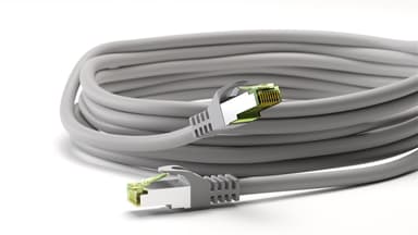 Goobay GHMT-sertifioitu CAT 8.1 patch-kaapeli, S/FTP (PiMF), harmaa