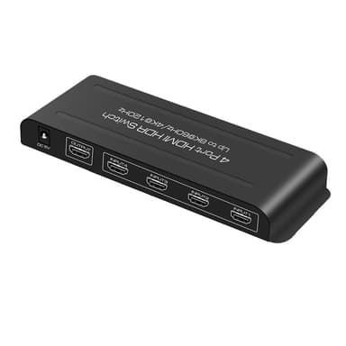 4 in 1 -lähtö HDMI-kytkin 8K 60Hz HDMI 2.1 HDR HDCP2.3 48Gbps PS5 Xboxille Musta