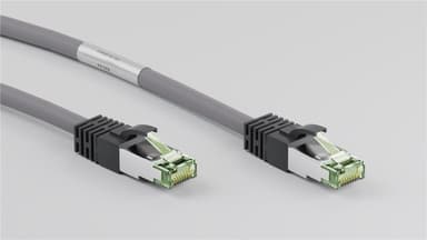 Goobay RJ45 (CAT 6A, 500 MHz) välijohto CAT 8.1 S/FTP raakakaapelilla, harmaa