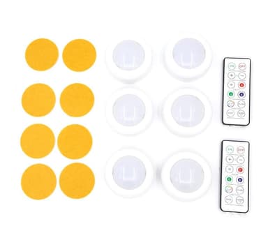 INF LED-kohdevalopaketti 6 valoa ja 2 kaukosäädintä