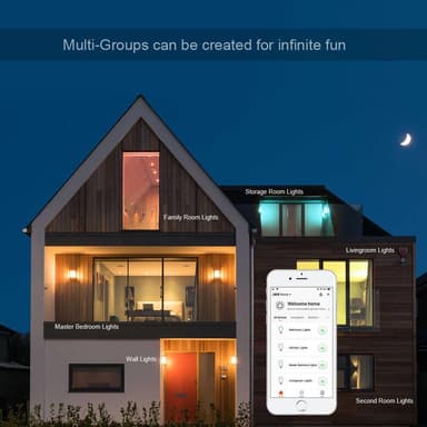 INF Wifi Smart LED-lamppu RGB Monivärinen himmennettävä 7,5W E27 Valkoinen