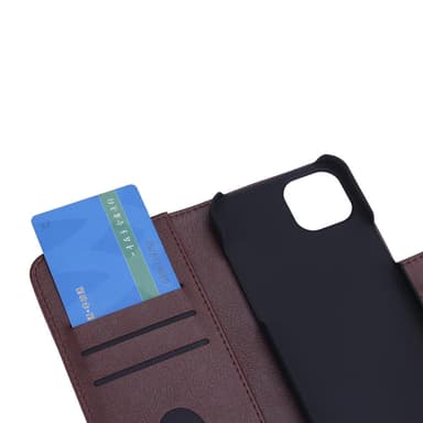 RADICOVER Strålningsskydd Mobilfodral PU iPhone 13 Flipcover Brun RFID