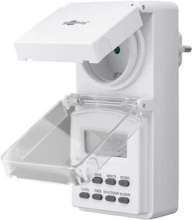 Goobay 2 kpl sarja, digitaalinen ajastin IP44