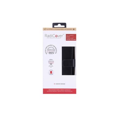 RADICOVER Strålningsskydd Mobilfodral Skinn iPhone 13 Pro Max 2in1 Magnetskal Svart RFID
