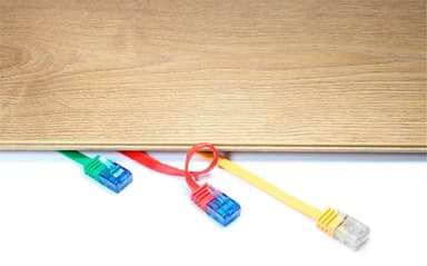 CAT 6A litteä patch-kaapeli U/UTP, musta