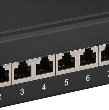 Goobay CAT 6 10 tuuman (25,4 cm) patch-paneeli, 12 porttia