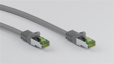 Goobay GHMT-sertifioitu CAT 8.1 patch-kaapeli, S/FTP (PiMF), harmaa