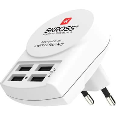 SKROSS 4-porttinen USB-laturi EU