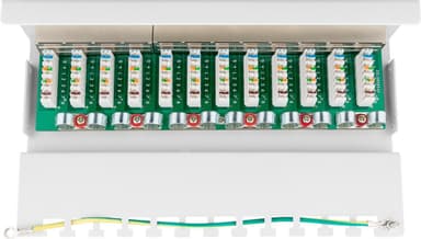 Goobay CAT 6 Mini/Desktop Patch Panel, 12 porttia