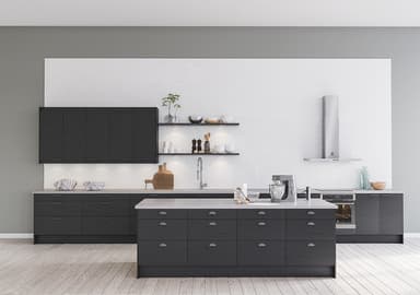 Epoq Edge Black Ash avohylly keittiöön 20x70 cm