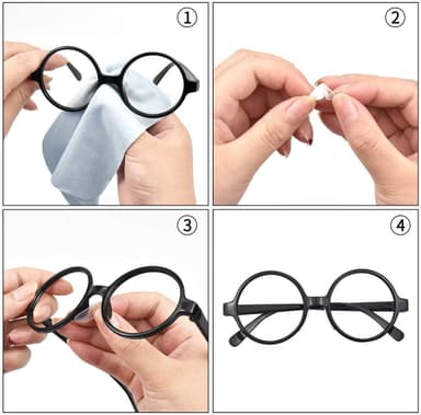 Nenäsuojat laseille silikoni läpinäkyvä 5 paria (19 mm)