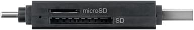 Goobay USB 3.0 - USB-C ™ 2-in-1 -kortinlukija