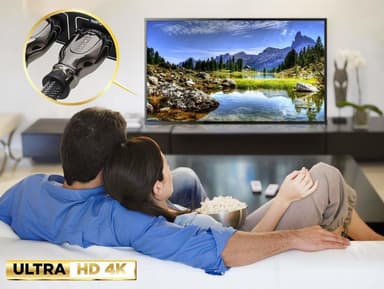 INF HDMI-kaapeli - Ultra HD 4K / 3D / HDMI 2.0 - nopea - 2 m