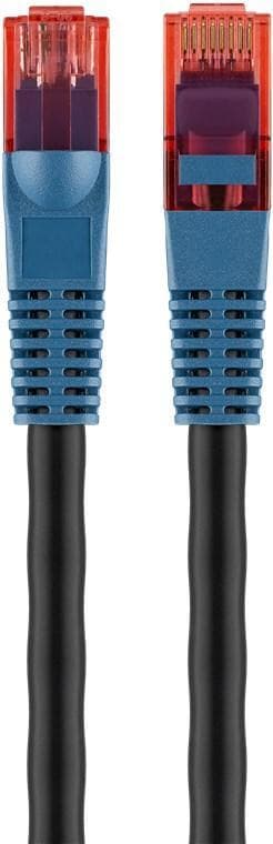 Goobay CAT 6 Outdoor-patch-kaapeli, U/UTP, musta