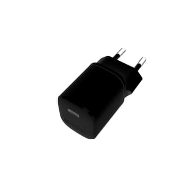 Champion Laturi 20W + USB-C Lightning-kaapeliin, musta