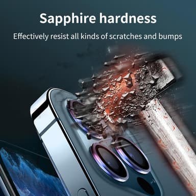 Linssisuojus iPhone 13 Pro / Pro Max 2 osaa Monivärinen