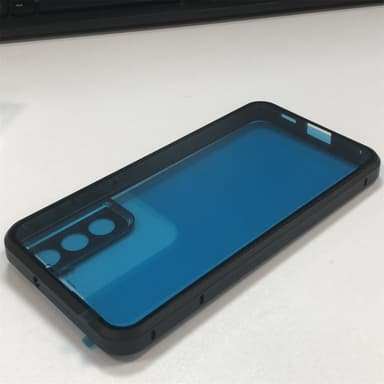 Magneettinen kaksipuolinen karkaistu lasi puhelinkotelo Samsung S22 Plus -puhelimelle Musta