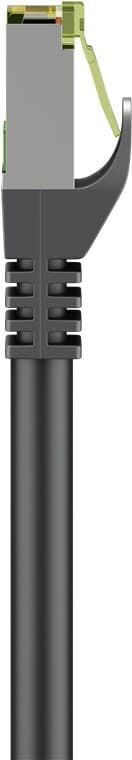 Goobay RJ45 patch-kaapeli CAT 8.1 S/FTP raakakaapelilla, AWG 26, musta